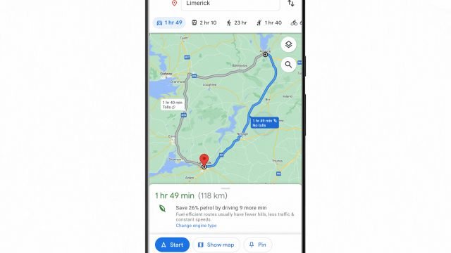Google Haritalar Yakit Tuketimi Icin Verimli Rotalari Onerecek2