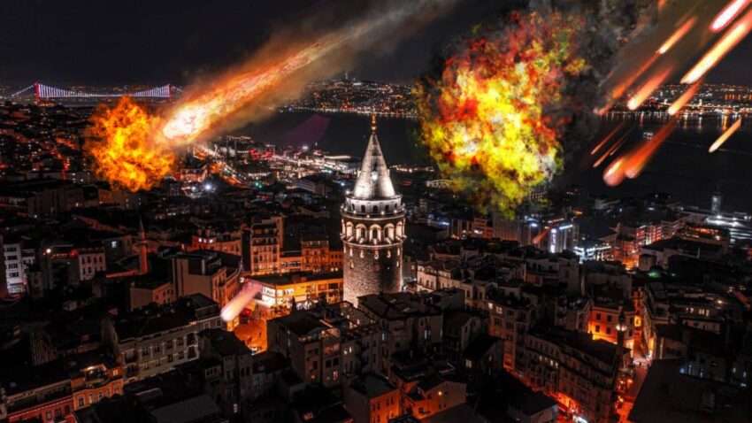 İstanbul’a meteor düştü! (Video)