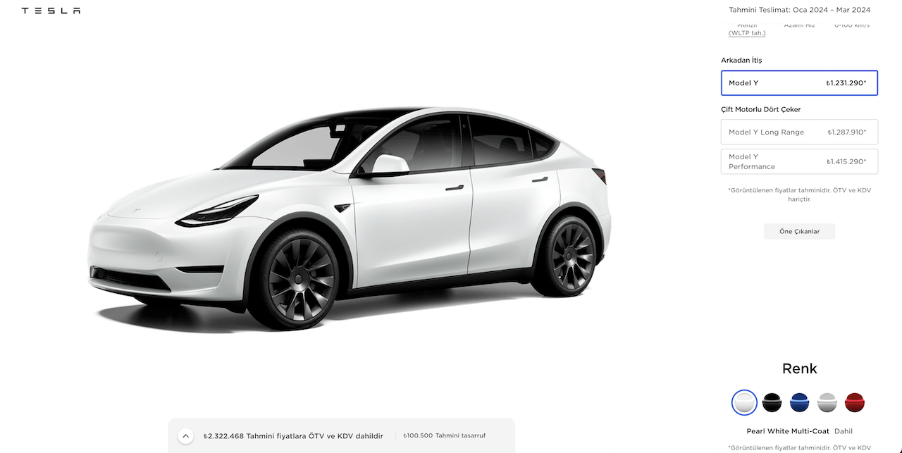 Tesla fiyatlara bir kaz daha zam yaptı: İşte Model Y'nin son fiyatı