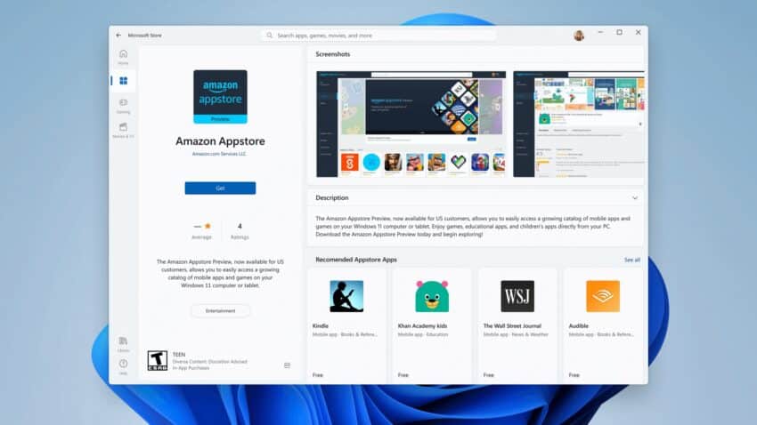 Amazon Appstore, Android Uygulama Geliştiricileri için Windows 11 Mağazasına Geldi