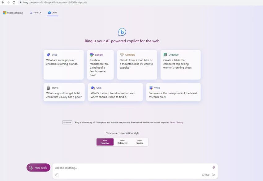 Bing Chat, Chrome Masaüstü Kullanıcıları İçin Kullanıma Sunuldu