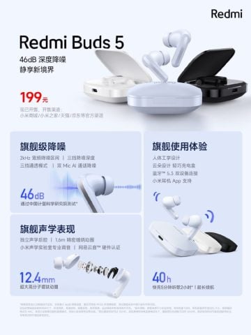 Xiaomi Redmi Buds 5 Özellikleri