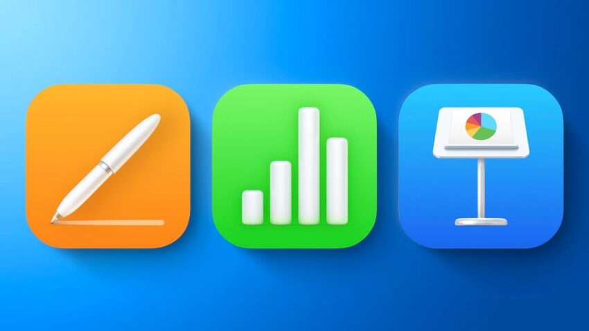 Pages, Keynote ve Numbers, iOS 17 ve macOS Sonoma İçin Güncellendi