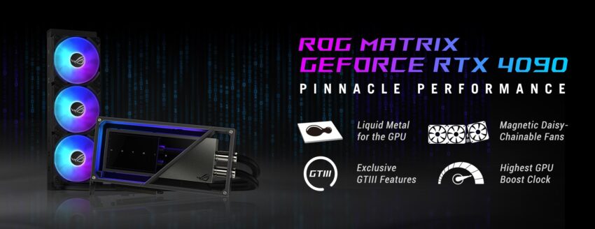 ASUS Republic of Gamers, ROG Matrix GeForce RTX 4090’ı Türkiye’de Satışa Sundu