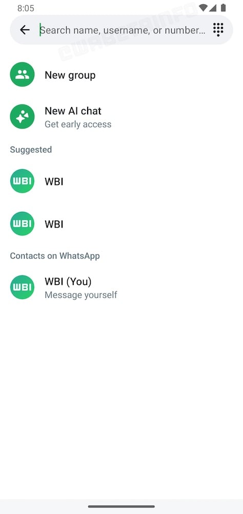 whatsapp android beta kullanici adina gore arama ozelligini test ediyor 2