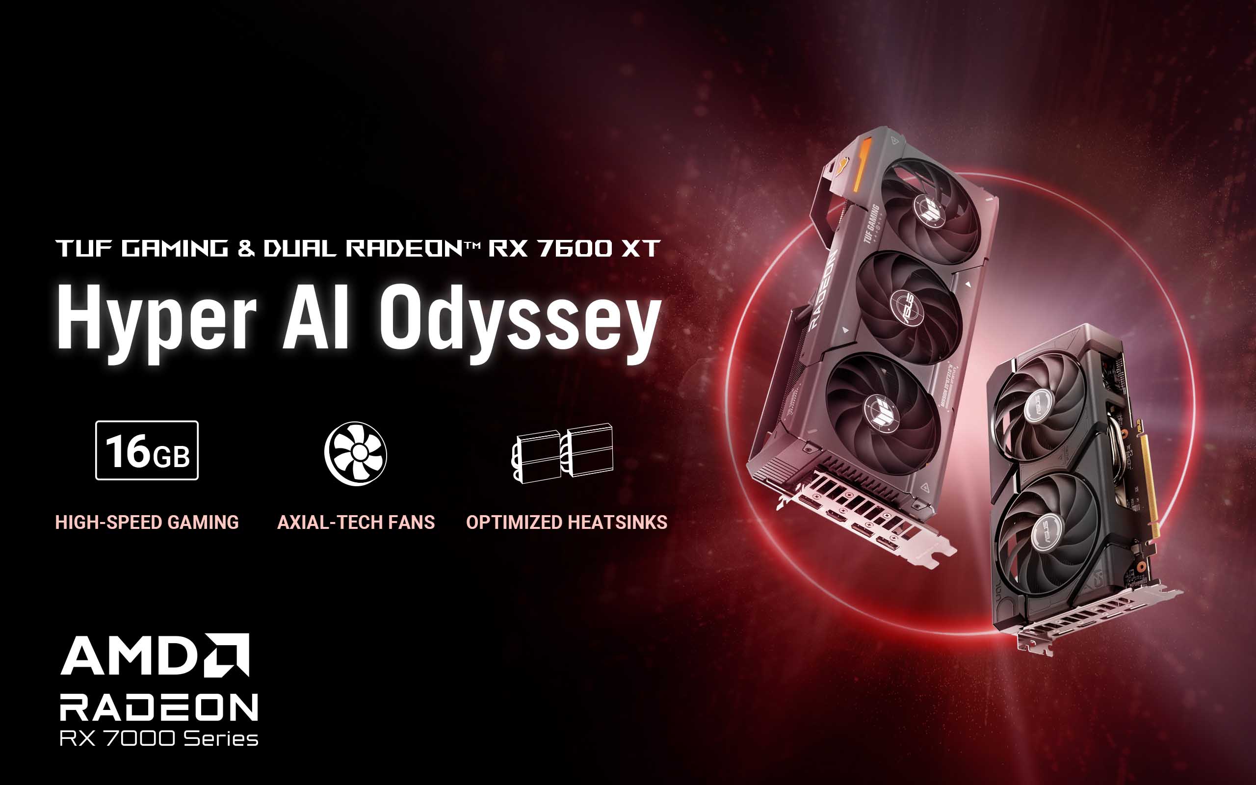 ASUS, AMD Radeon RX 7600 XT Ekran Kartı Serisini Duyurdu