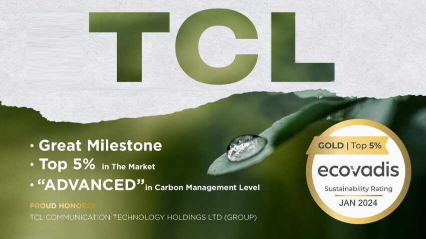 TCL, Sürdürülebilir Uygulamalarıyla EcoVadis 2024 Altın Ödülü’nü Kazandı