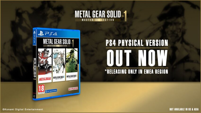 METAL GEAR SOLID: MASTER COLLECTION Vol.1 PlayStation 4 Fiziksel Sürümü Çıktı