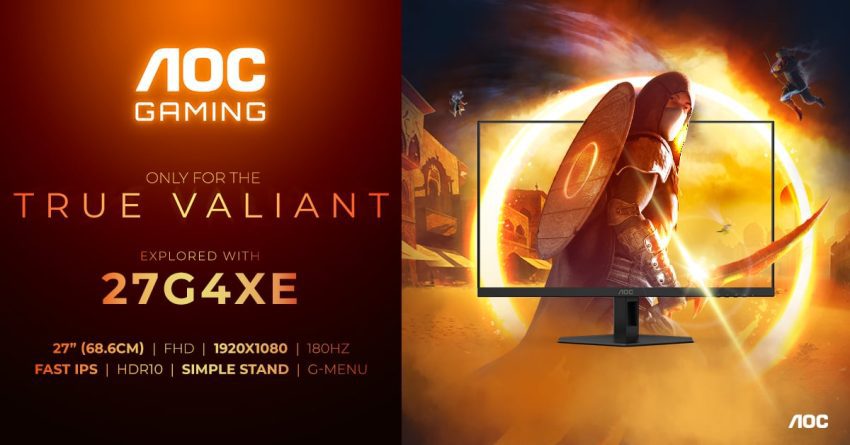 AGON by AOC, Yeni G4 Gaming Ürün Grubunu Genişletiyor: 24G4XE ve 27G4XE