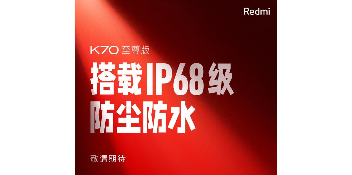 Redmi K70 Ultra IP68 sertifikası