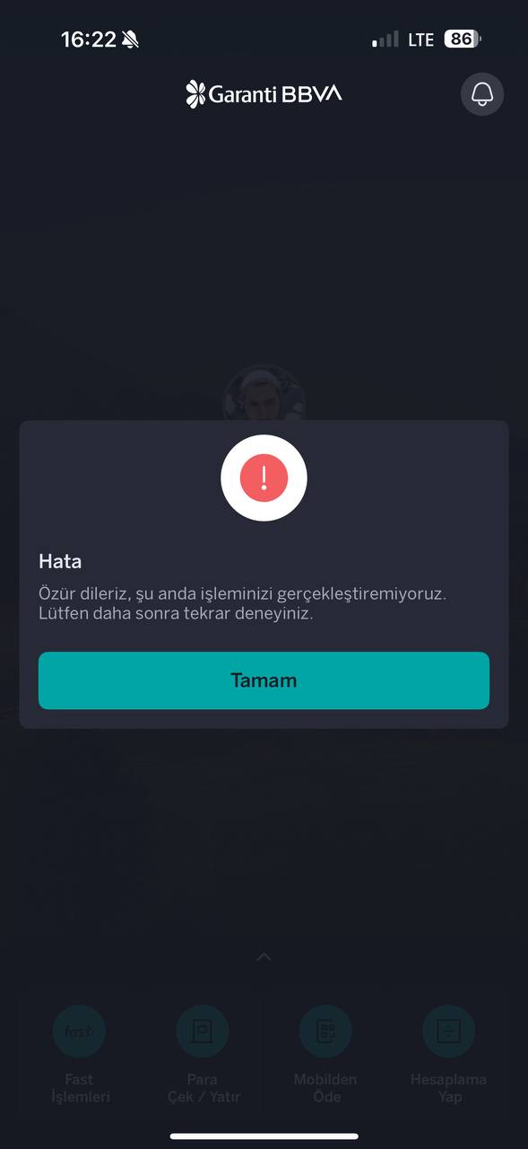 Garanti BBVA çöktü! Uygulamaya erişim sorunu yaşanıyor 4 2 1
